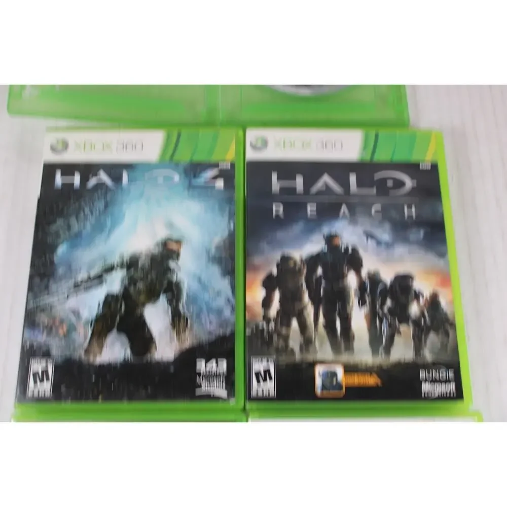 5 games: Halo, 3, 4, Reach, ODST (Microsoft Xbox) Authentic, tested